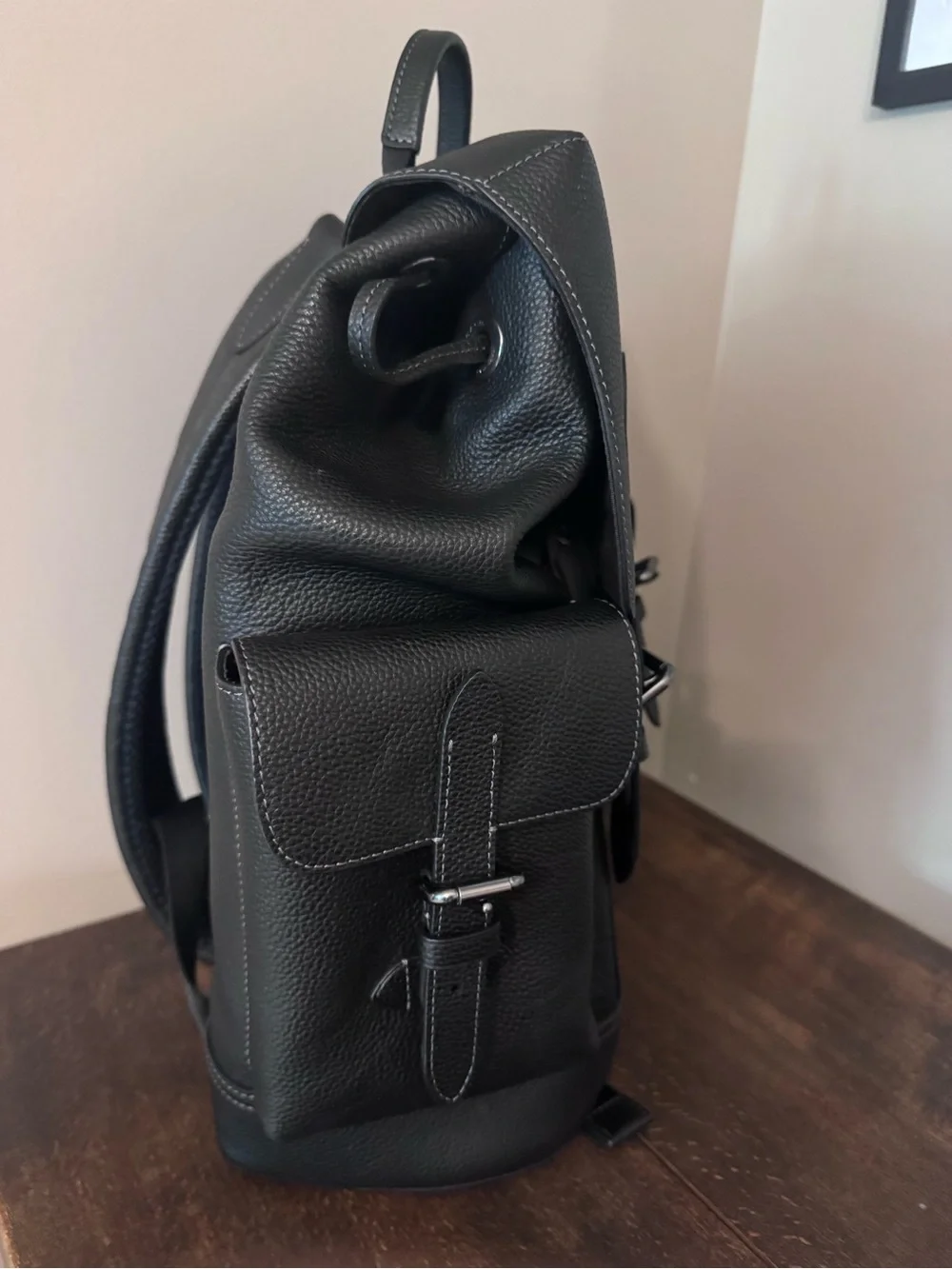 Hudson Backpack In Signature Leather